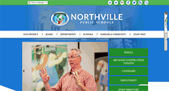 Desktop Screenshot of northvilleschools.org