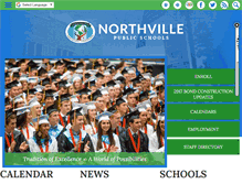 Tablet Screenshot of northvilleschools.org